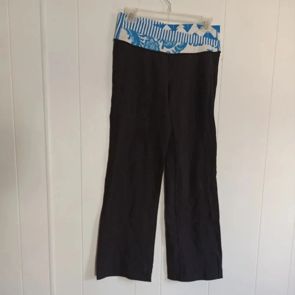 Lululemon Astro Pants Black / Arrow Chevron Polar Cream Beaming Blue 8 Tall